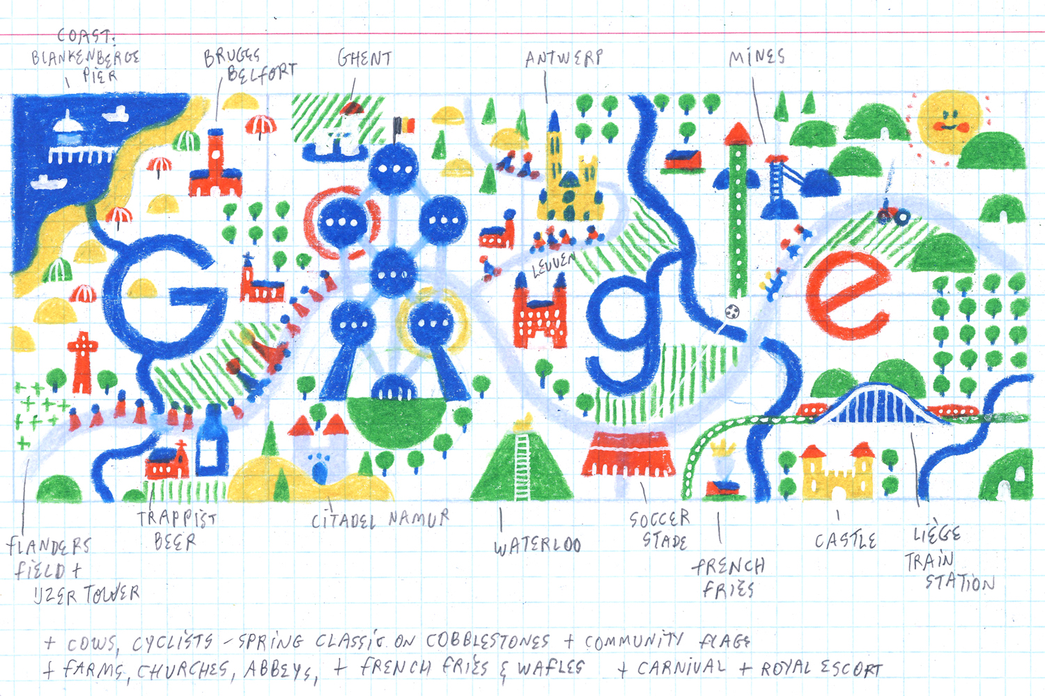 Google Doodle Belgium